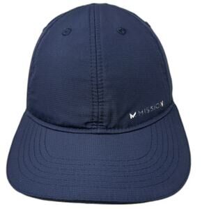 Mission Baseball Cap Blue One Size Adjustable Strapback Cooling Performance Hat